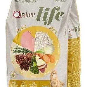 Ração Quatree Life gatos ad castrado 10.1kg sem transgênicos